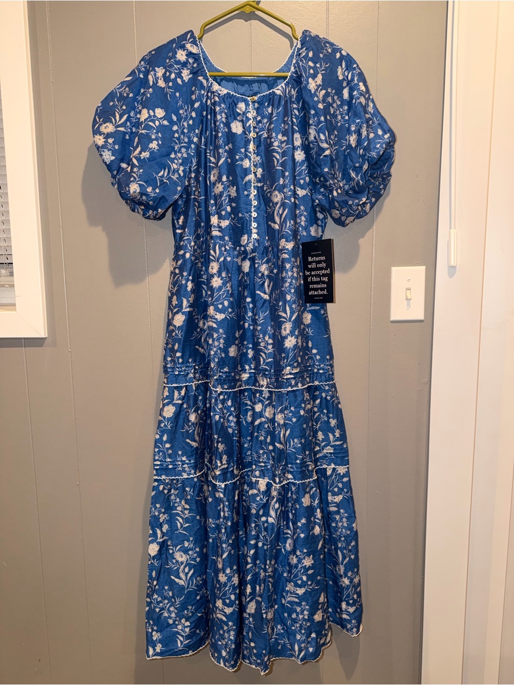 NWT Tuckernuck Limoges Floral Marion Maxi Dress- Size S (NO BELT)